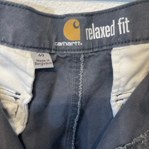 Carhartt Mens Relaxed Plus Gray Grey Utility Streetwear Work Shorts Cargo 40 - Picture 9 of 13
